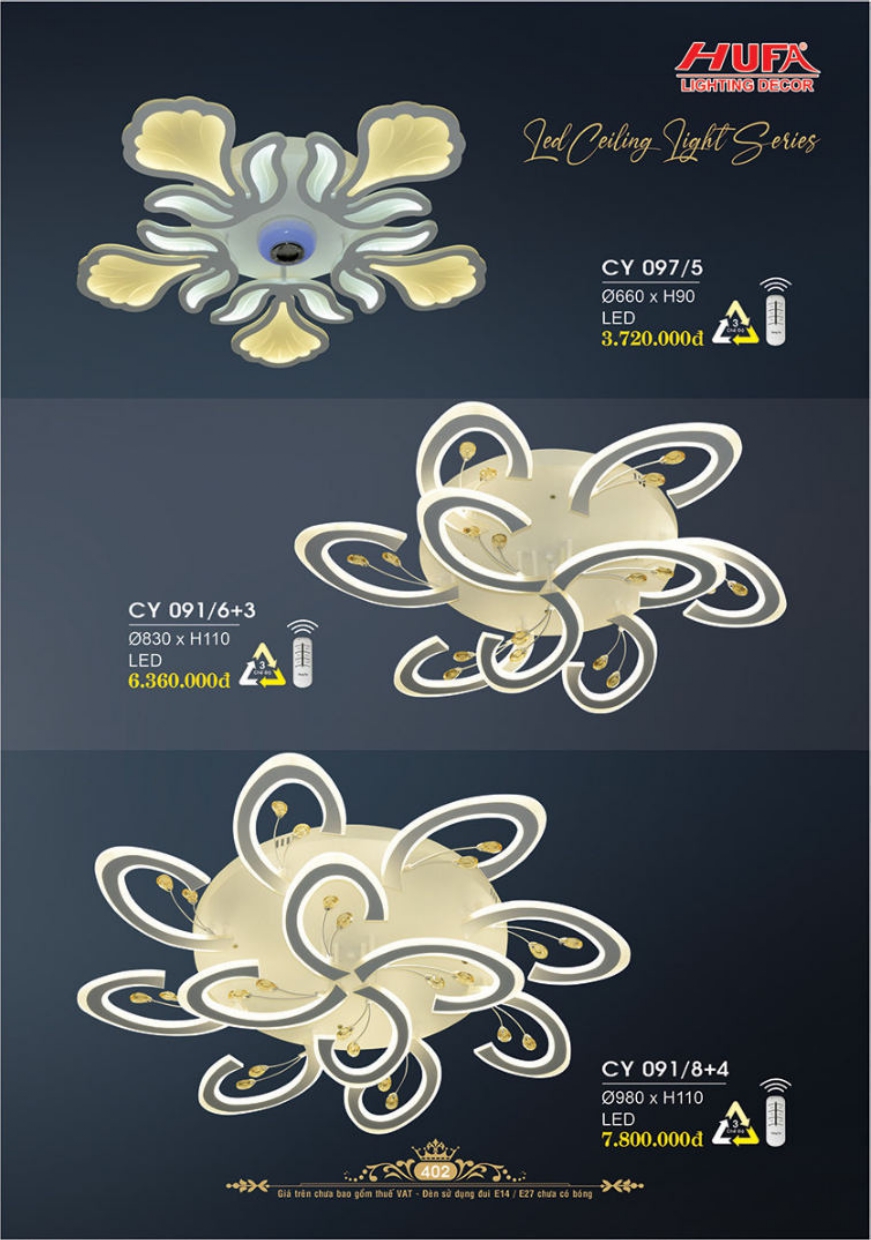 Bảng giá đèn trang trí HUFA